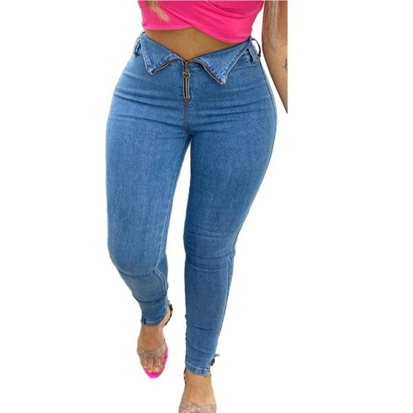 Fashion casual jeans with jeans - Image 3
